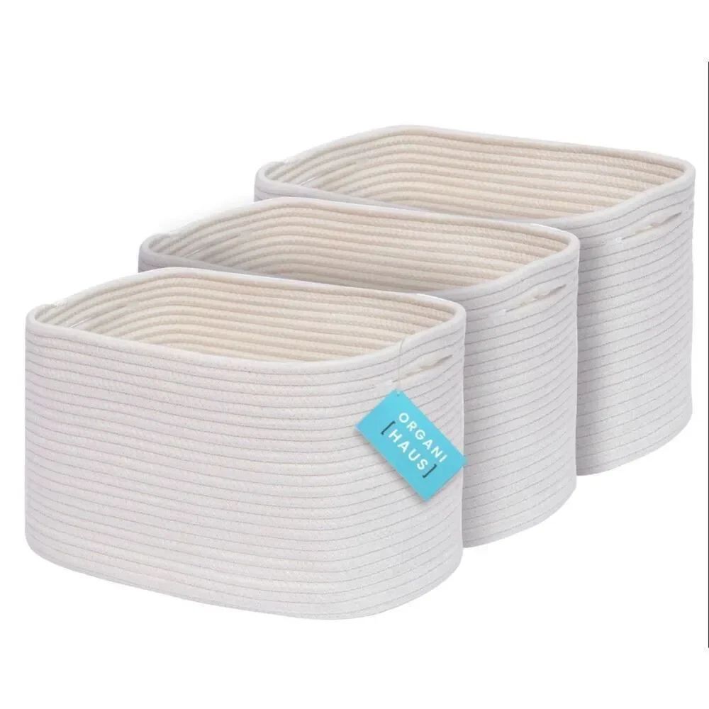 Natural Water Hyacinth Storage Baskets handmade